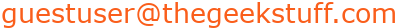 guestuser@thegeekstuff.com